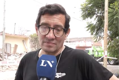 El propietario del galpón dialogó con LN+