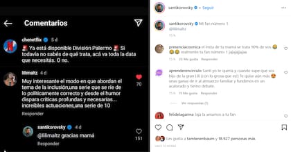 El protagonista de División Palermo reveló quién es su mayor fan