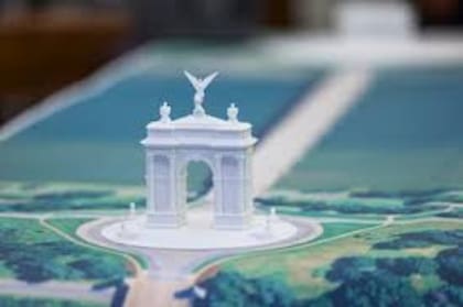 El prototipo de arco que quiere levantar Trump