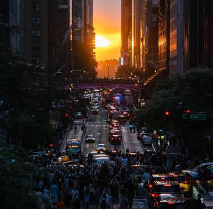El próximo Manhattanhenge ocurrirá el 12 y 13 de julio de este año
