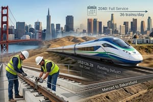 El tren bala de California ya tiene fecha: cuándo conectará Los Ángeles y San Francisco