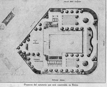 El proyecto del natatorio de Retiro