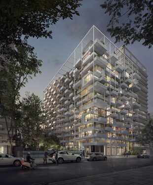 El proyecto es una creación del arquitecto estadounidense Eran Chen  que se levantará donde estaba el estacionamiento de la Universidad de Belgrano