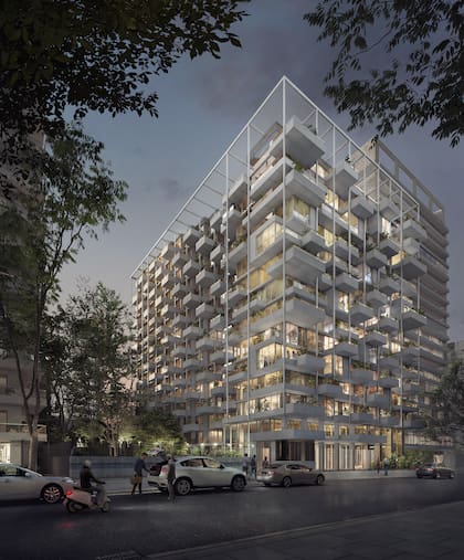 El proyecto es una creación del arquitecto estadounidense Eran Chen que se levantará donde estaba el estacionamiento de la Universidad de Belgrano