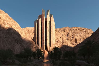 El proyecto Neom de Arabia Saudí ha anunciado Leyja, su quinta región, que contará con un hotel espejo de Shaun Killa, un hotel en forma de roca de Mario Cucinella y un hotel escalonado junto a un acantilado de Chris van Duijn.