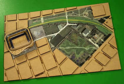 El proyecto que Facultad de Arquitectura, Diseño, Arte y Urbanismo de la Universidad de Morón le cedió a Boca en 2009, durante la primera presidencia de Ameal