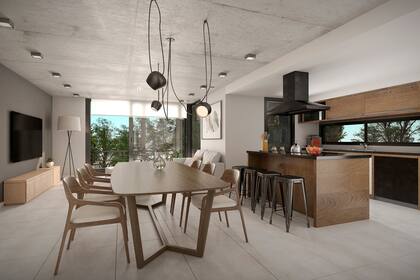 El proyecto se caracteriza por sus interiores amplios y luminosos.