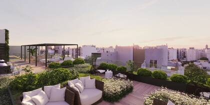 El proyecto tendrá una terraza verde entre sus amenities