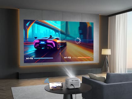 El proyector Yaber L1 es compatible con Wi-Fi6 para el espejado de imagen inalámbrico