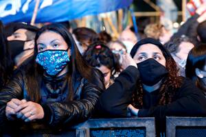 El público en el búnker del Frente de Todos