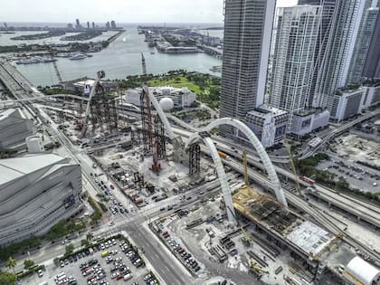 El Puente de la Fuente de Miami estará compuesto por seis arcos que simbolizan la diversidad de la ciudad
