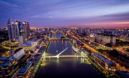 El Puente de la Mujer, en Puerto Madero