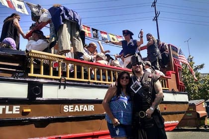 En West Seattle, donde reside Mariela, durante el festival Seafair .