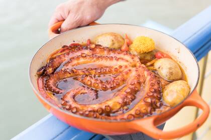 El pulpo es una de las delicias de Ostradamus.