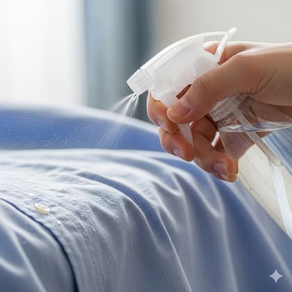 El pulverizador con agua y alcohol puede sacar las arrugas de una camisa (Foto ilustrativa)