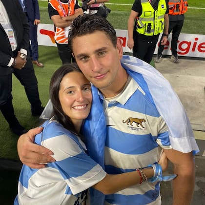 El Puma Juan González y su novia Fede Giugno