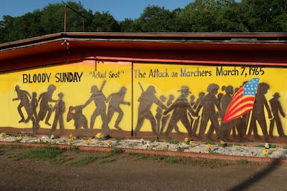 El punto donde sucedió la confrontación recordada como "bloody sunday"