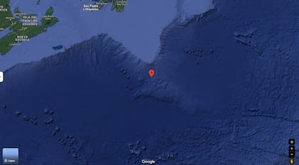 El punto exacto donde se encuentra el Titanic