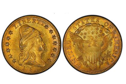 El Quarter Eagle fue una de las primeras monedas de oro emitidas