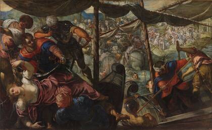 El rapto de Helena (1579), de Tintoretto