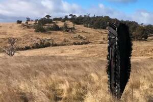 El raro hallazgo de restos de una cápsula de SpaceX en una granja de Australia.