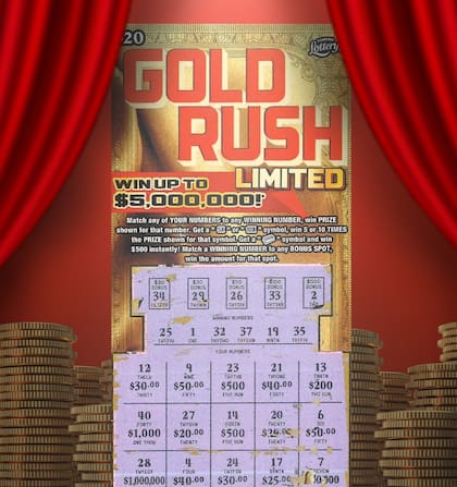 El raspadito "Gold Rush Limited" de la Lotería de Florida tiene un premio mayor de US$5 millones