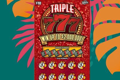 El raspadito Triple 777 es uno de los más populares de la Lotería de Florida