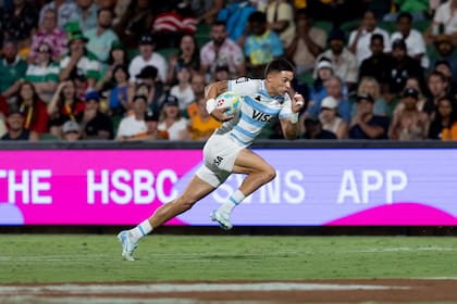 El Rayo Marcos Moneta, emblema de los Pumas 7s, que apareció con tries en momentos decisivos