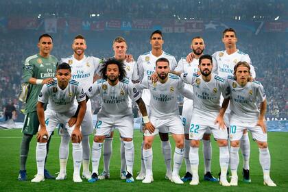 El Real Madrid antes del partido