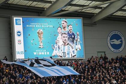 El recibimiento del Brighton a Alexis Mac Allister