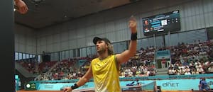 Trungelliti se enojó con el público que le faltó el respeto durante su partido con un rival español