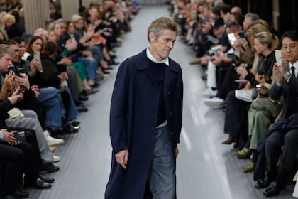 El reconocido actor desfiló un conjunto de Miu Miu