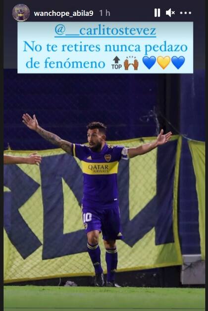 El reconocimiento de su amigo Ramón Ábila, desde Estados Unidos, a Carlos Tevez.