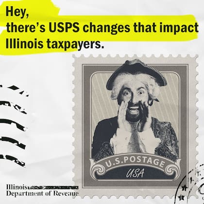 El recordatorio del Departamento de Impuestos de Illinois sobre los cambios en la operativa del Servicio Postal (UPS)