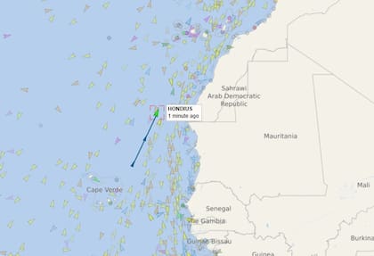 El recorrido del MV Hondius este viernes