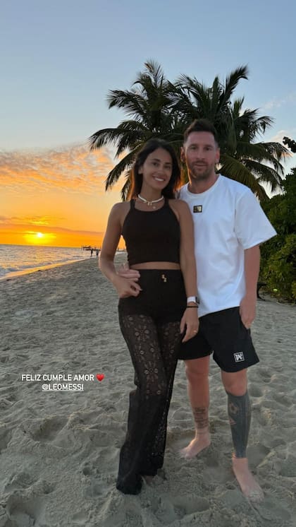 El recuerdo de Anto junto a Leo en las playas de Miami