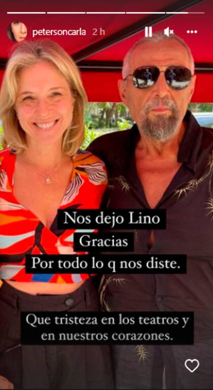 El recuerdo de Carla Peterson