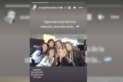 El recuerdo de Evangelina Anderson (Foto Instagram @evangelinaanderson)