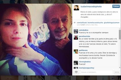 El recuerdo de Isabel Macedo para su padre