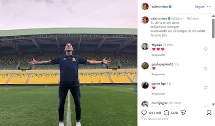 El recuerdo de Romina Sala, hermana del futbolista