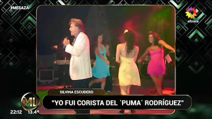 El recuerdo de Silvina Escudero como corista y bailarina del Puma Rodríguez