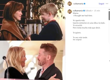 El recuerdo que compartió Culkin y que emocionó a todos (Foto: Captura Instagram/@culkinmania)