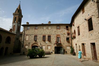 El reducto medieval de San Gusme´, a 15 km de Siena.