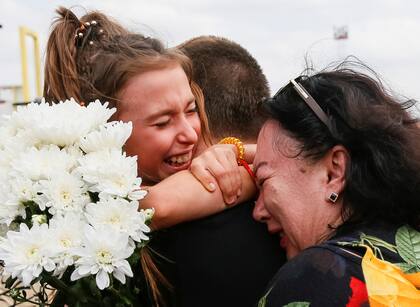 El reencuentro con los familiares