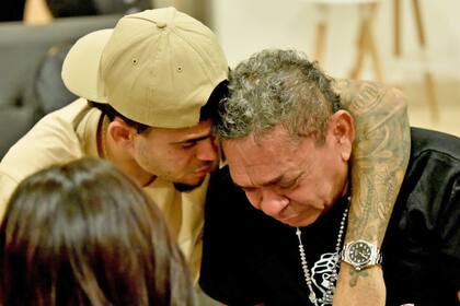 El reencuentro con su padre Mané, que estuvo 13 días secuestrado