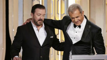 El reencuentro de Ricky Gervais y Mel Gibson