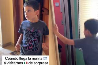 Su familia emigró a Italia y ella decidió sorprenderlos: la reacción de su nieto la dejó perpleja