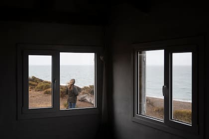 El refugio Matilde está a algunos minutos del casco de la estancia y frente al mar