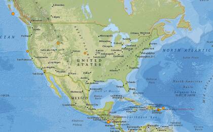 El registro de temblores en EE.UU. en las últimas 24 horas