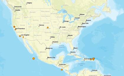 El registro de temblores en EE.UU. en las últimas 24 horas